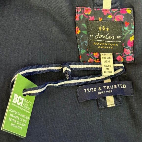 Joules Hadleigh Fleece Jacket Women 6 NWT Navy Full Zip Lined Zipper‎ Pocket - Picture 10 of 16